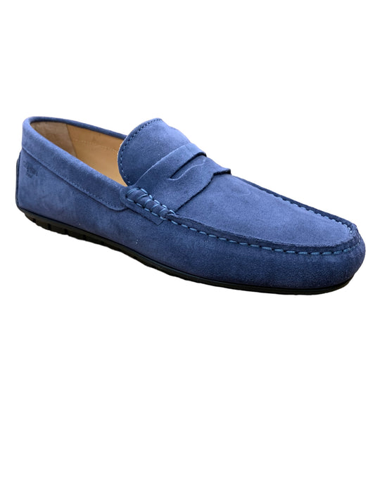 Giorgio 1958 Mokassins Velour Jeans SCARPA PELLE FONDO GOMMA