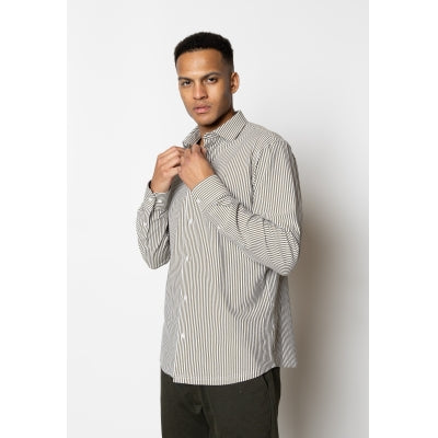 Clean Cut Copenhagen Clean Formal Stretch Stripe Shirt L/S