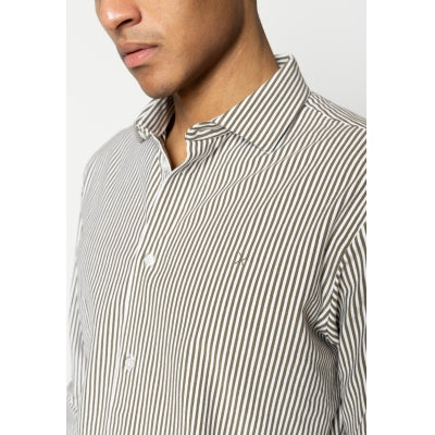 Clean Cut Copenhagen Clean Formal Stretch Stripe Shirt L/S