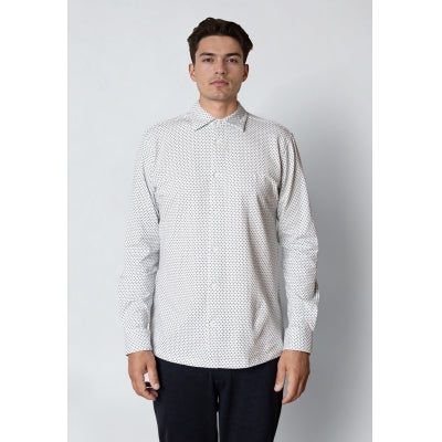 Clean Cut Copenhagen Clean Formal AOP Stretch Shirt L/S