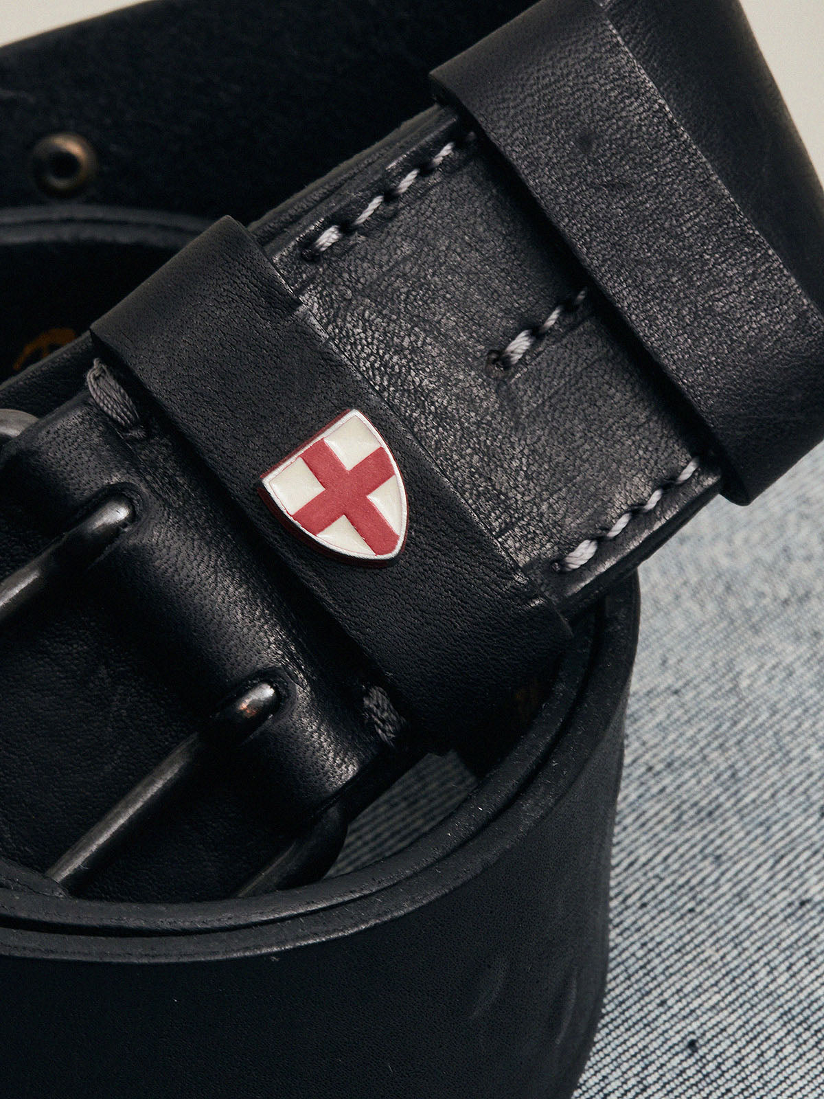 Blue de Gênes Cintura Belt in Schwarz