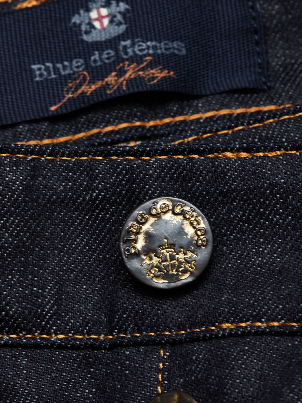 Blue de Gênes Vinci – Chevy – Selvedge-Jeans in Mid Blue Denim