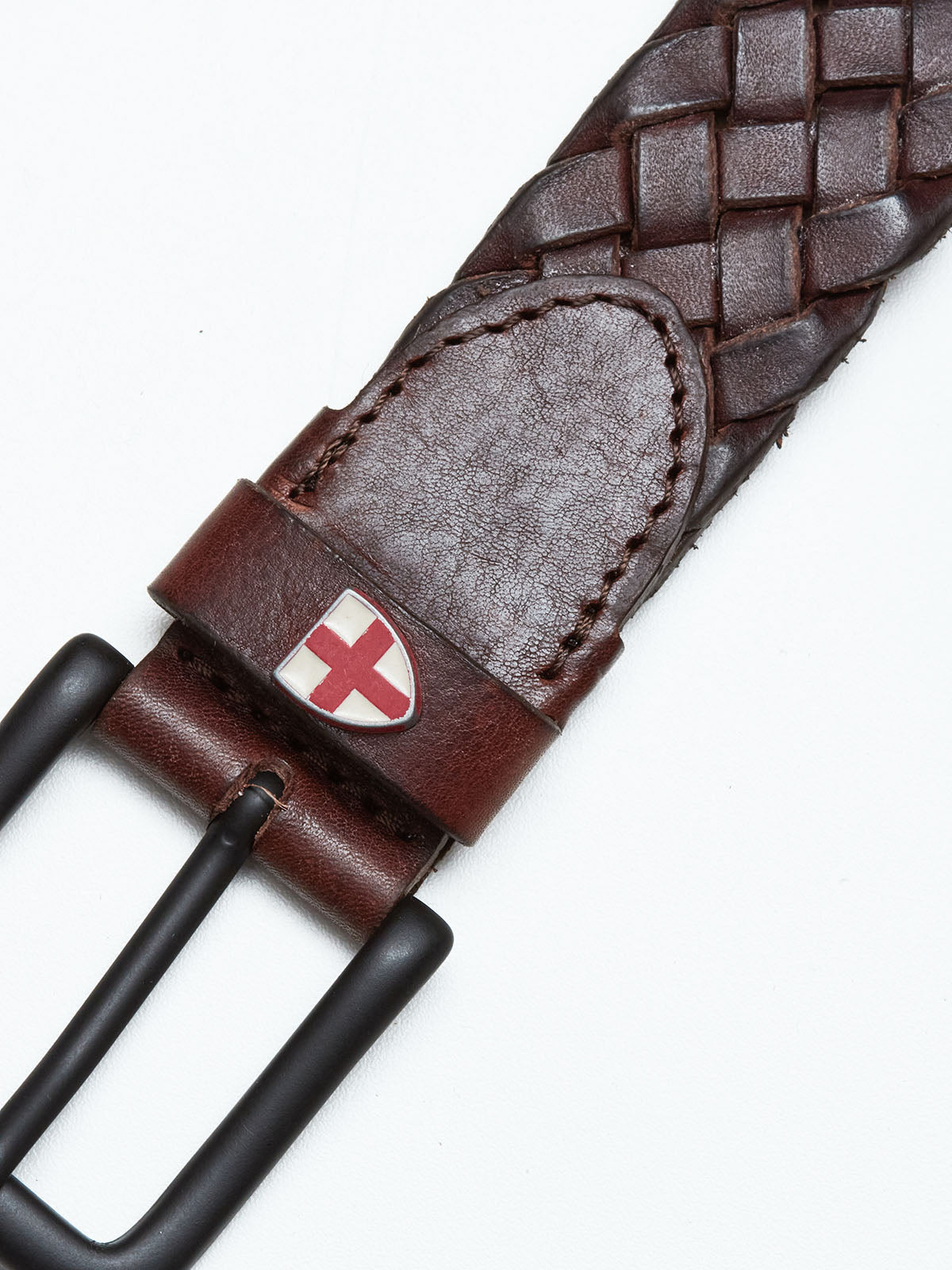 Blue de Gênes Intero Leather Belt in Cognac