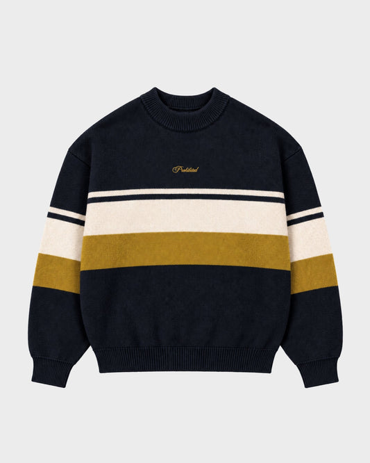 Prohibited Kicker Knit Sweater - Navy - Produktansicht