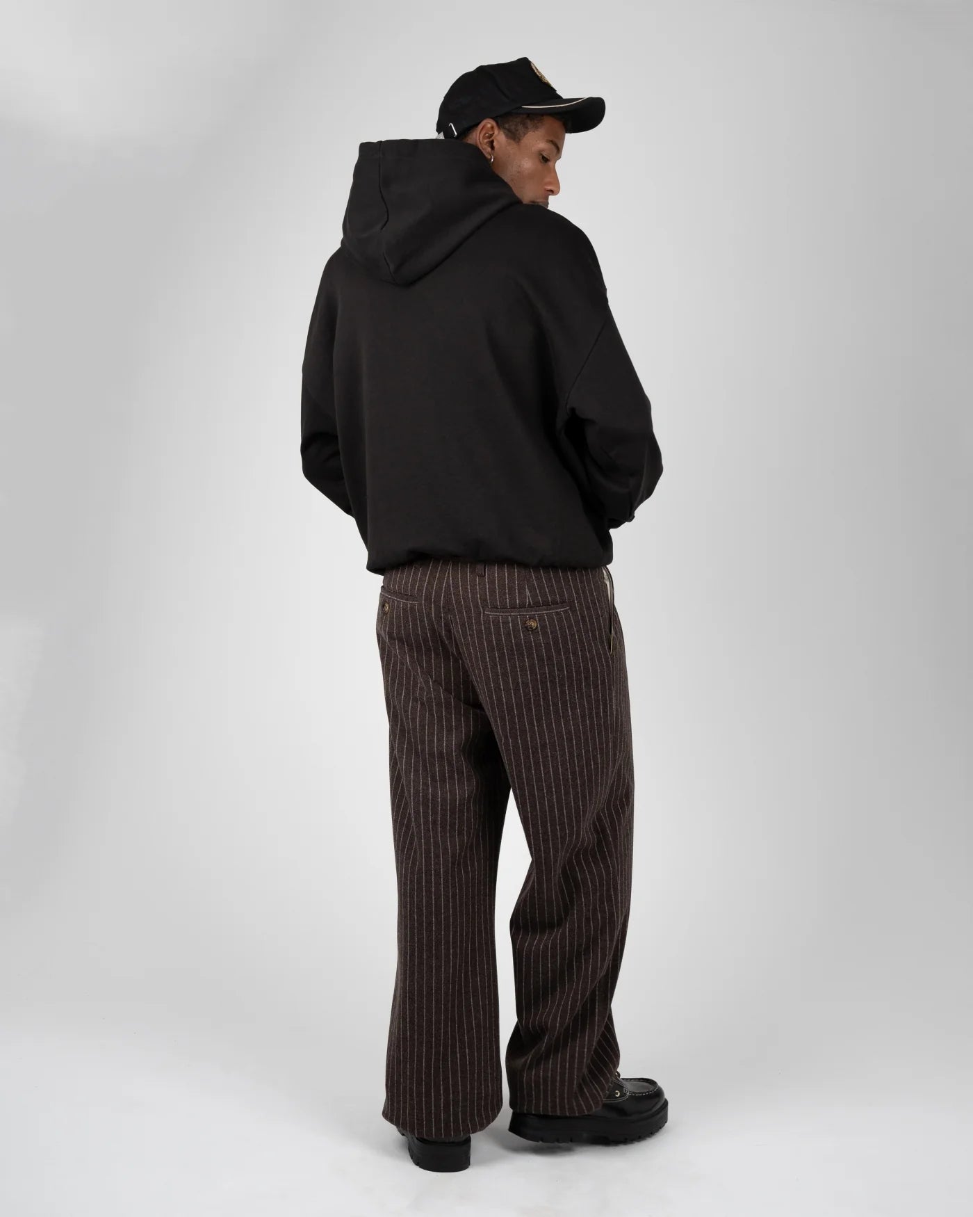 Prohibited Revival Pinstripe Pleated Pants
