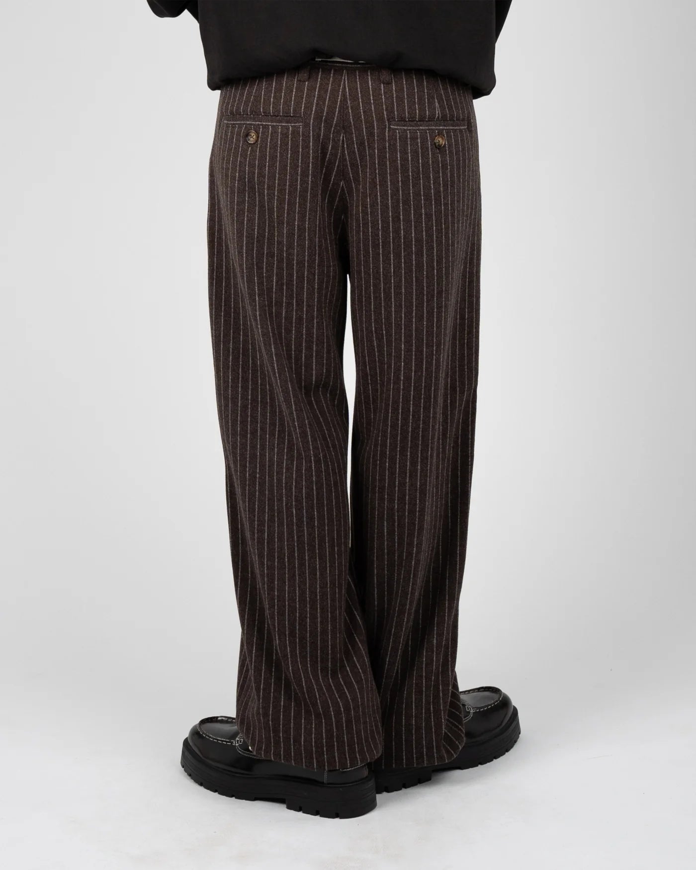 Prohibited Revival Pinstripe Pleated Pants