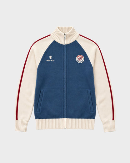 Prohibited Swiss Alps Knit Jacket - Blue - Produktansicht