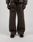 Prohibited Powder Pleated Pants - Brown - Trageansicht