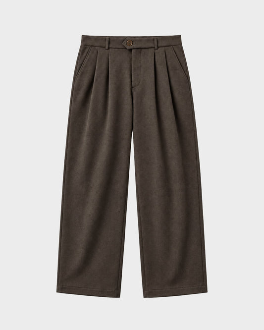 Prohibited Powder Pleated Pants - Brown - Produktansicht