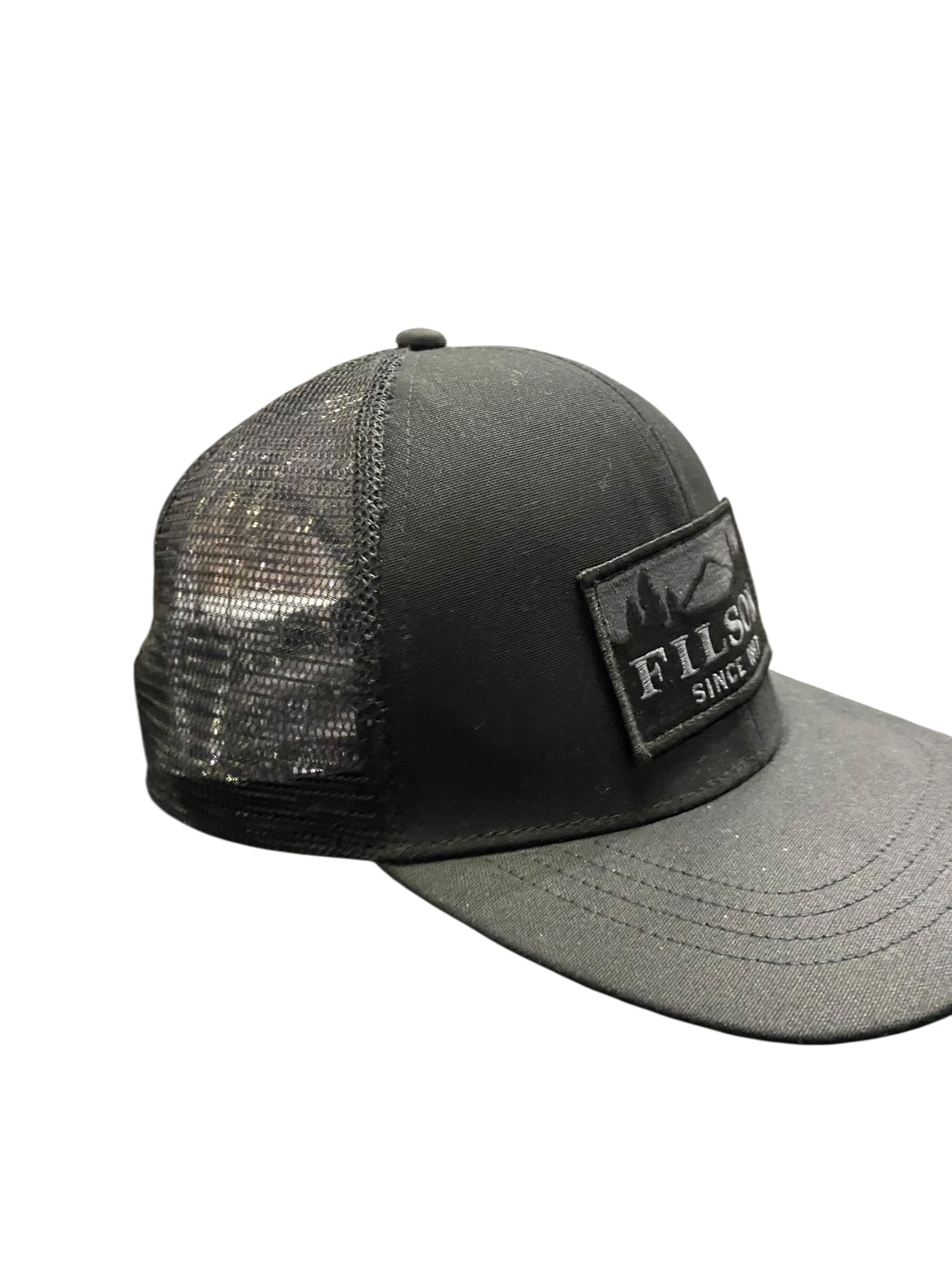Filson SCENIC WAXED LOGGER MESH CAP OIL FINISH TIN CLOTH