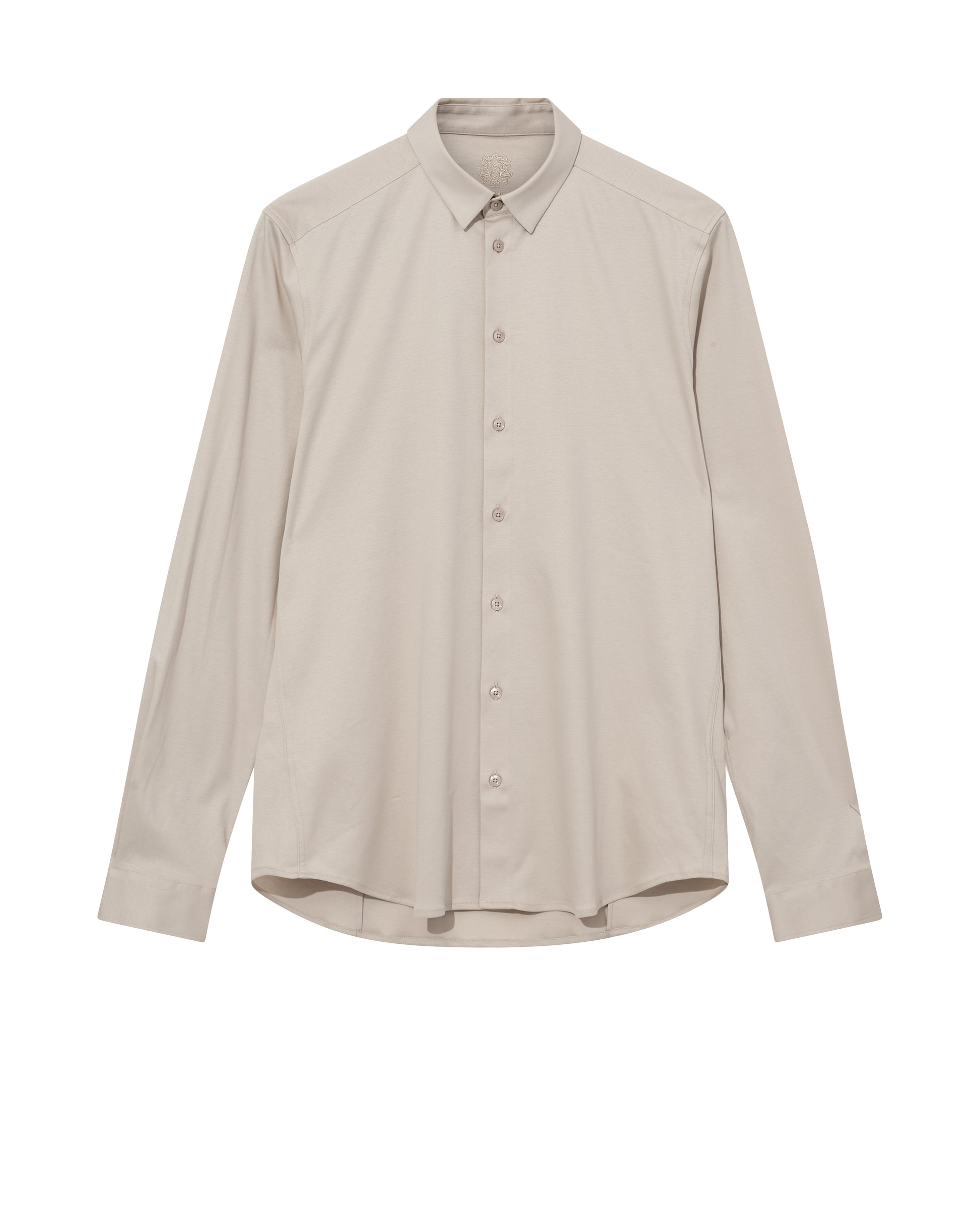 Mos Mosh Gallery MMGMarco Jersey Shirt in Chateau Gray