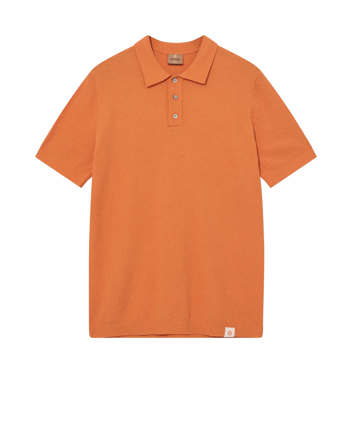Mos Mosh Gallery MMGKyle Bouclé SS Polo in Amberglow