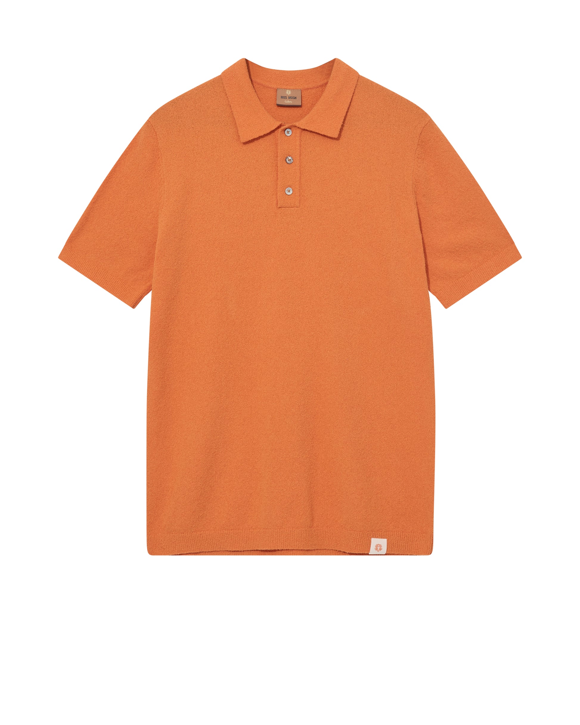 Mos Mosh Gallery MMGKyle Bouclé SS Polo in Amberglow