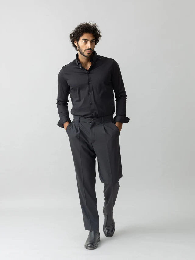 Mos Mosh Gallery MMGJones Dynamic Luxe Pant in Schwarz