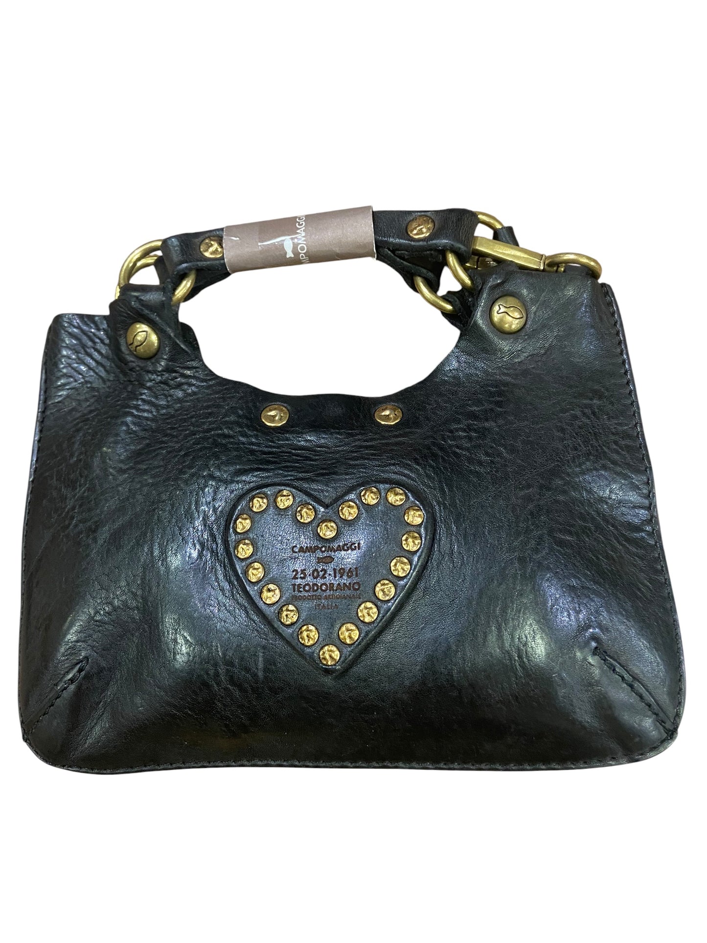 Campomaggi Luigia - Mini Crossbody Bag Cow+Studs - P/D*