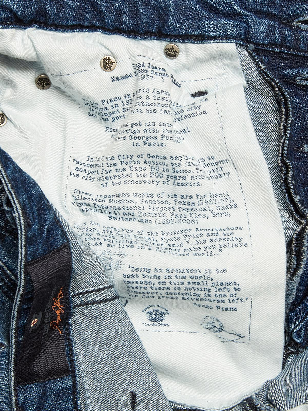 Blue de Gênes Repi Leco Mid Used Jeans in Mid Blue Denim