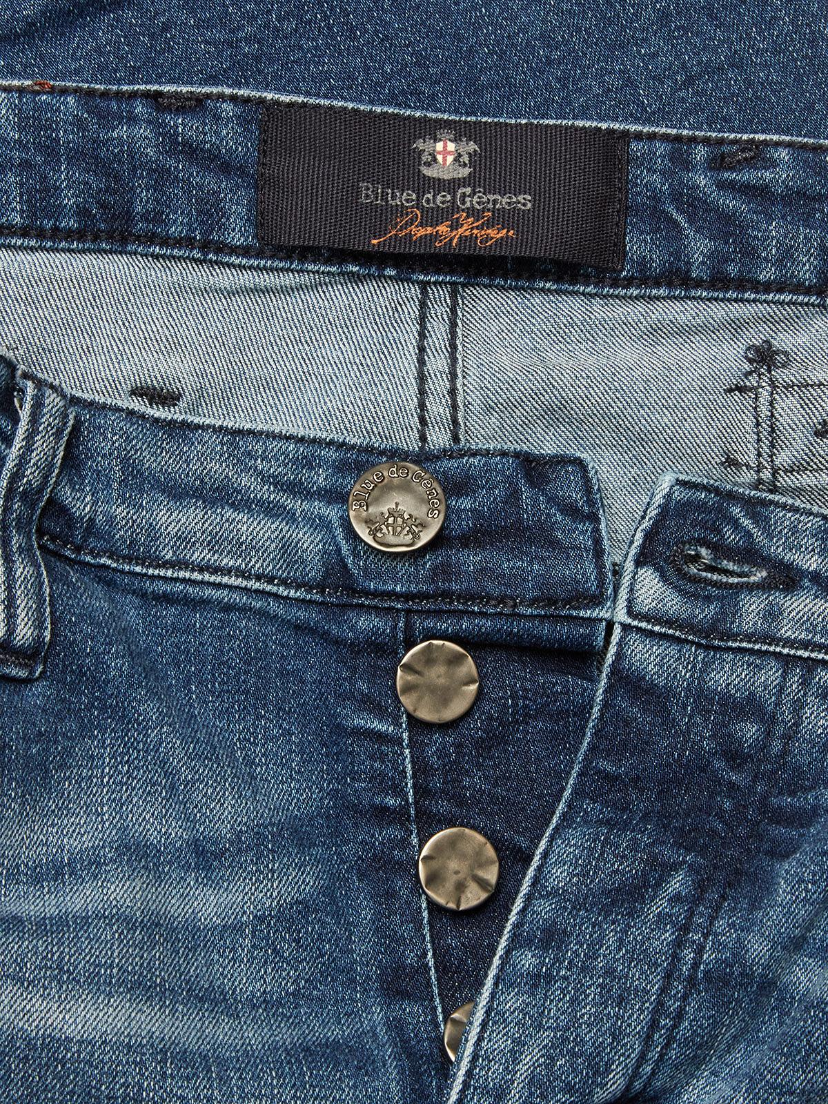 Blue de Gênes Repi Leco Mid Used Jeans in Mid Blue Denim