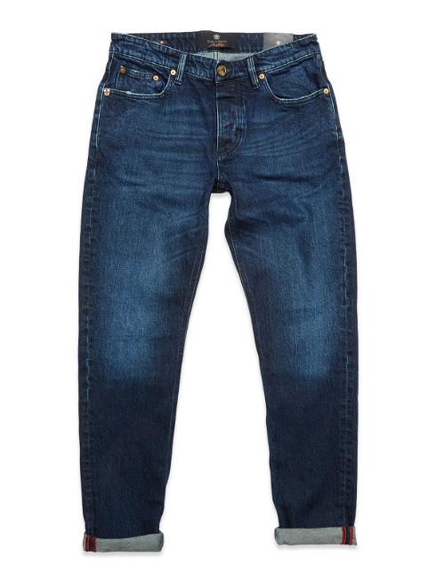 Blue de Gênes Vinci Chaby Dark Jeans in Dark Blue Denim