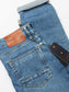 Blue de Gênes Vinci Pala Used Jeans in Denim Blue