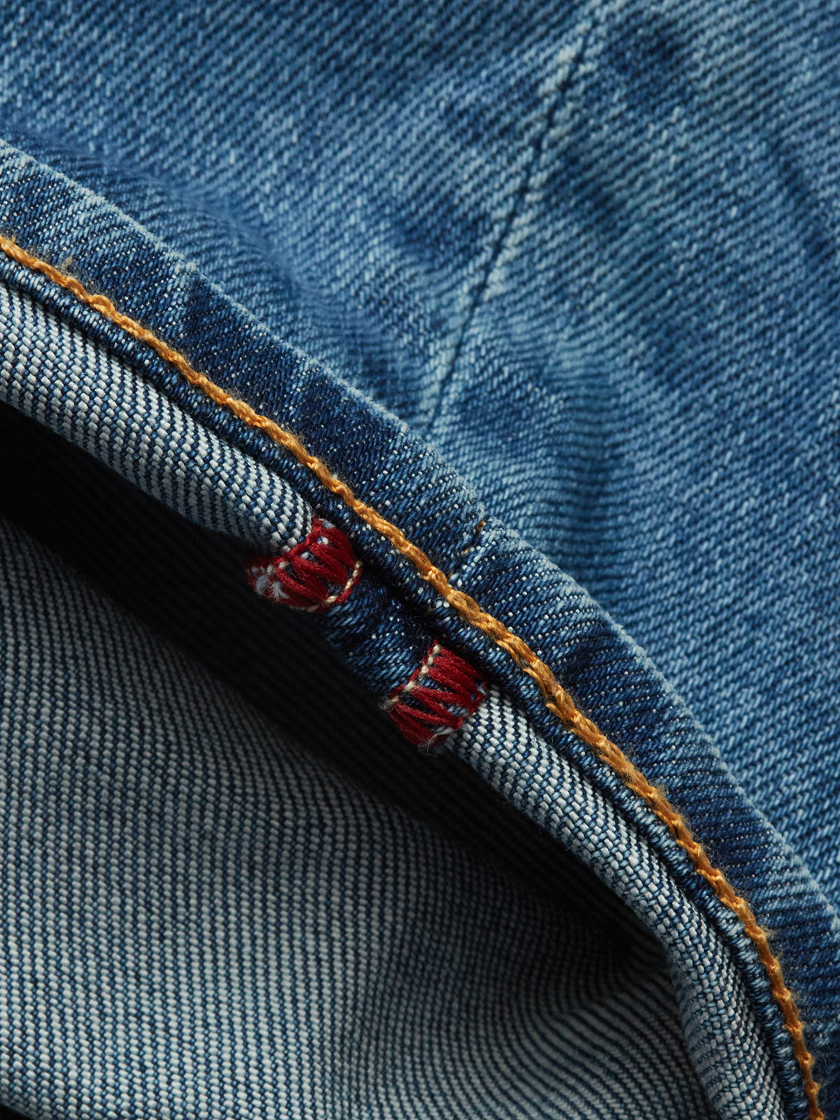 Blue de Gênes Vinci Pala Used Jeans in Denim Blue
