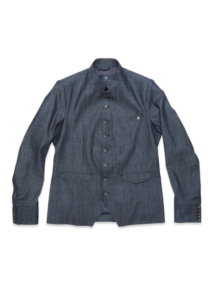Blue de Gênes Casella Wasabi Blazer in Denim Blue