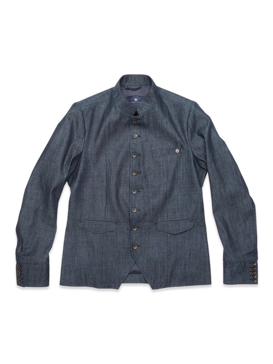 Blue de Gênes Casella Wasabi Blazer in Denim Blue