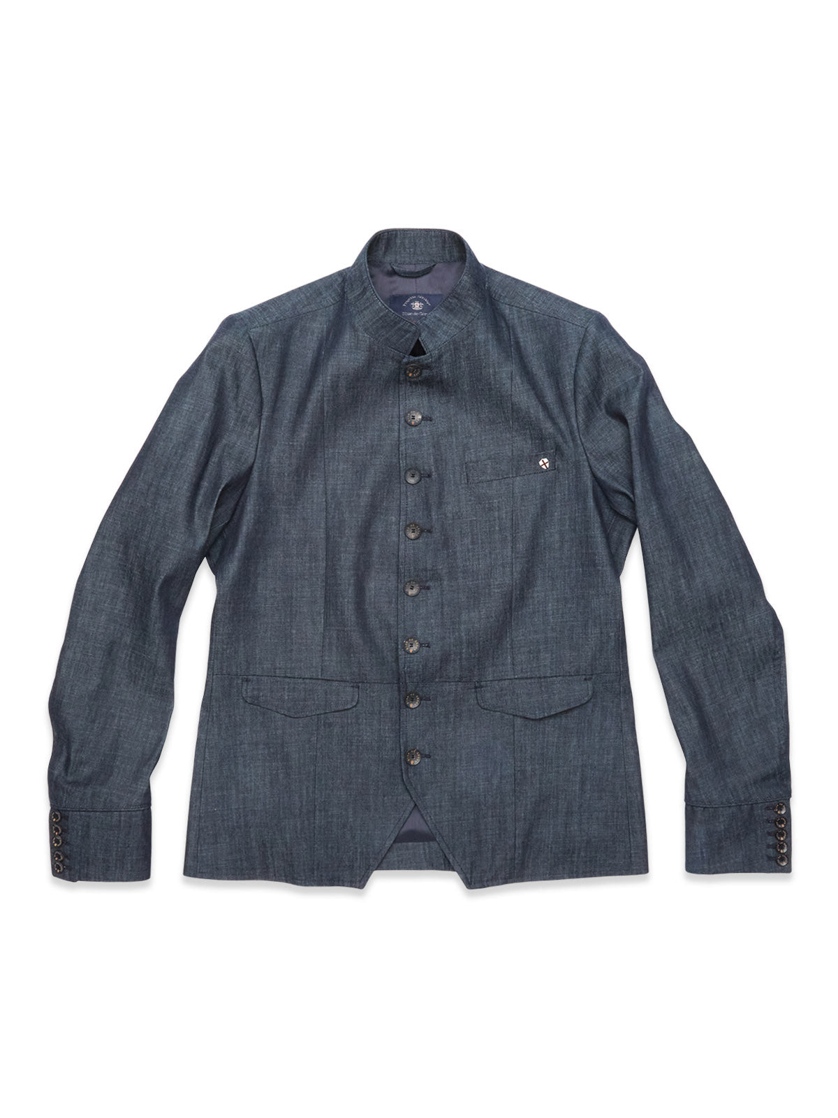 Blue de Gênes Casella Wasabi Blazer in Denim Blue