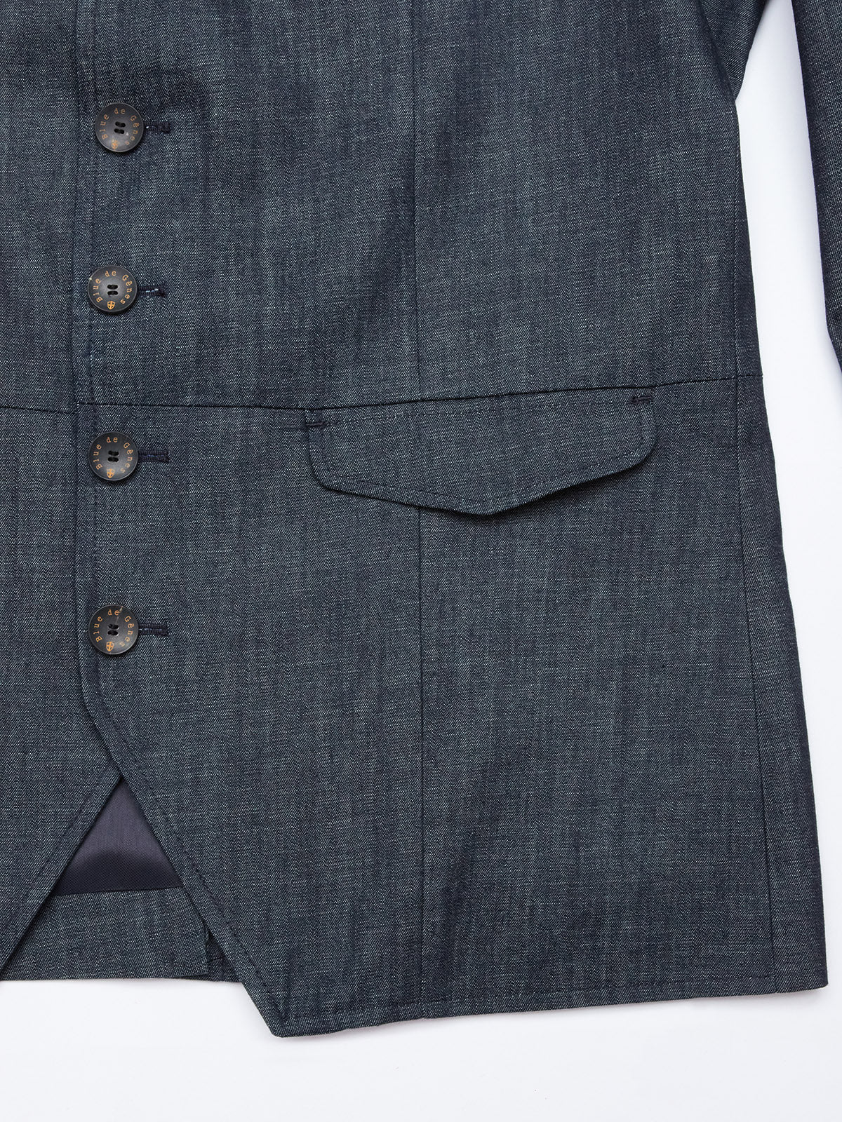 Blue de Gênes Casella Wasabi Blazer in Denim Blue