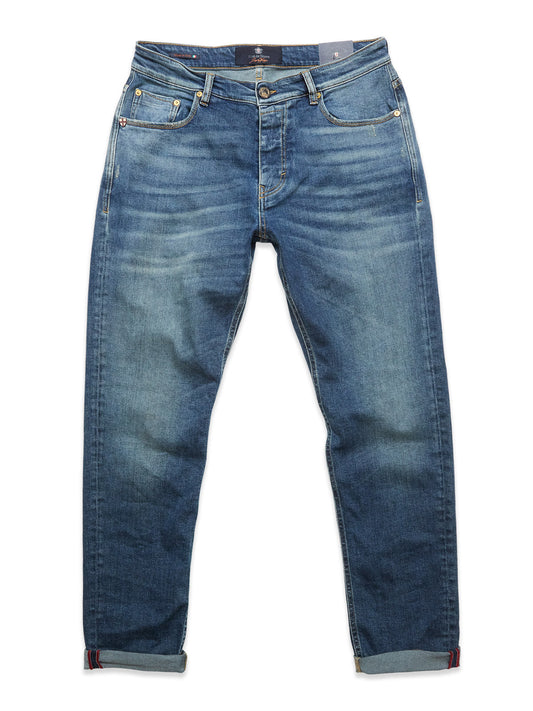 Blue de Gênes Recco Pala Used Jeans in Denim Wash