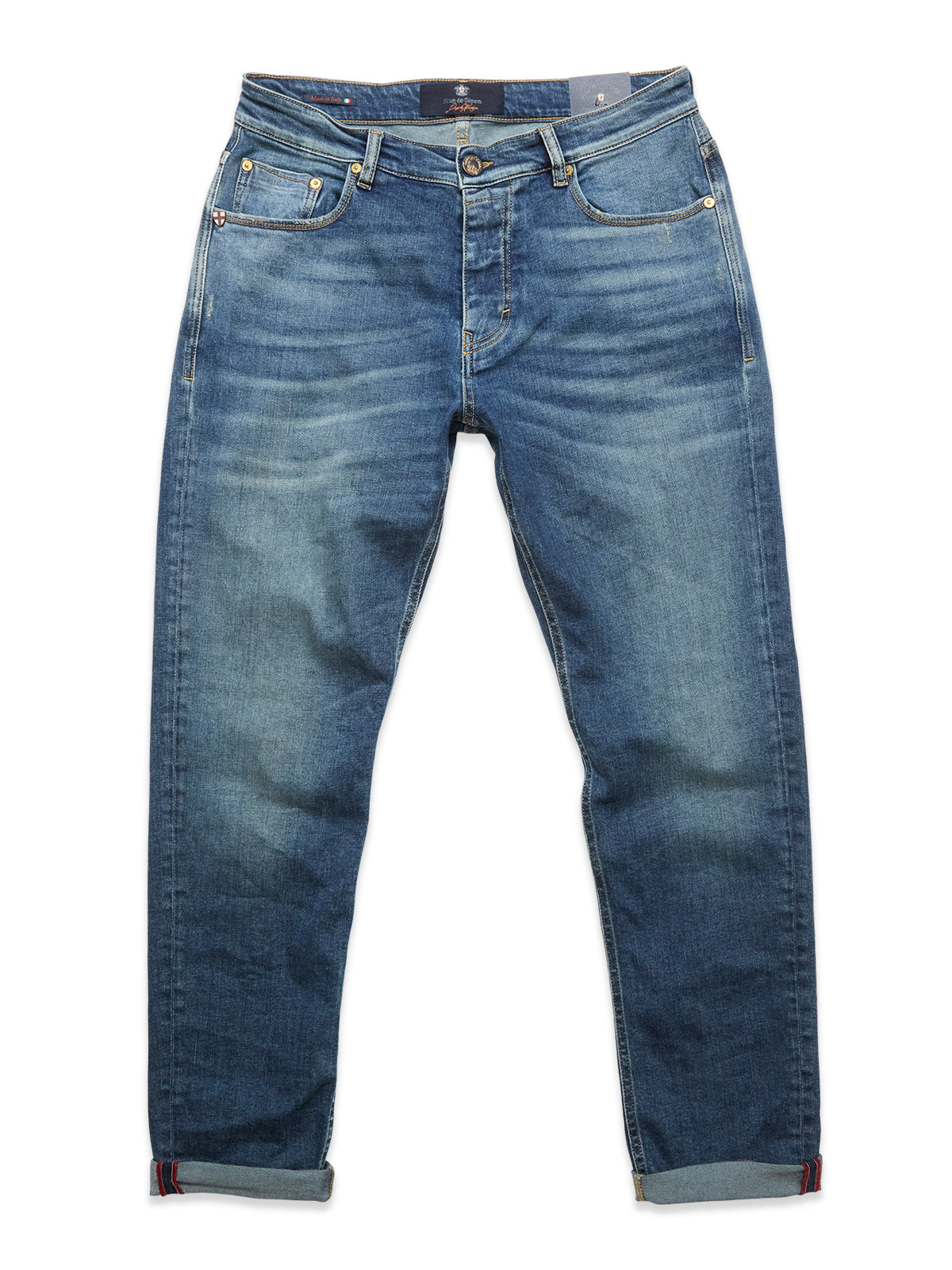 Blue de Gênes Recco Pala Used Jeans in Denim Wash