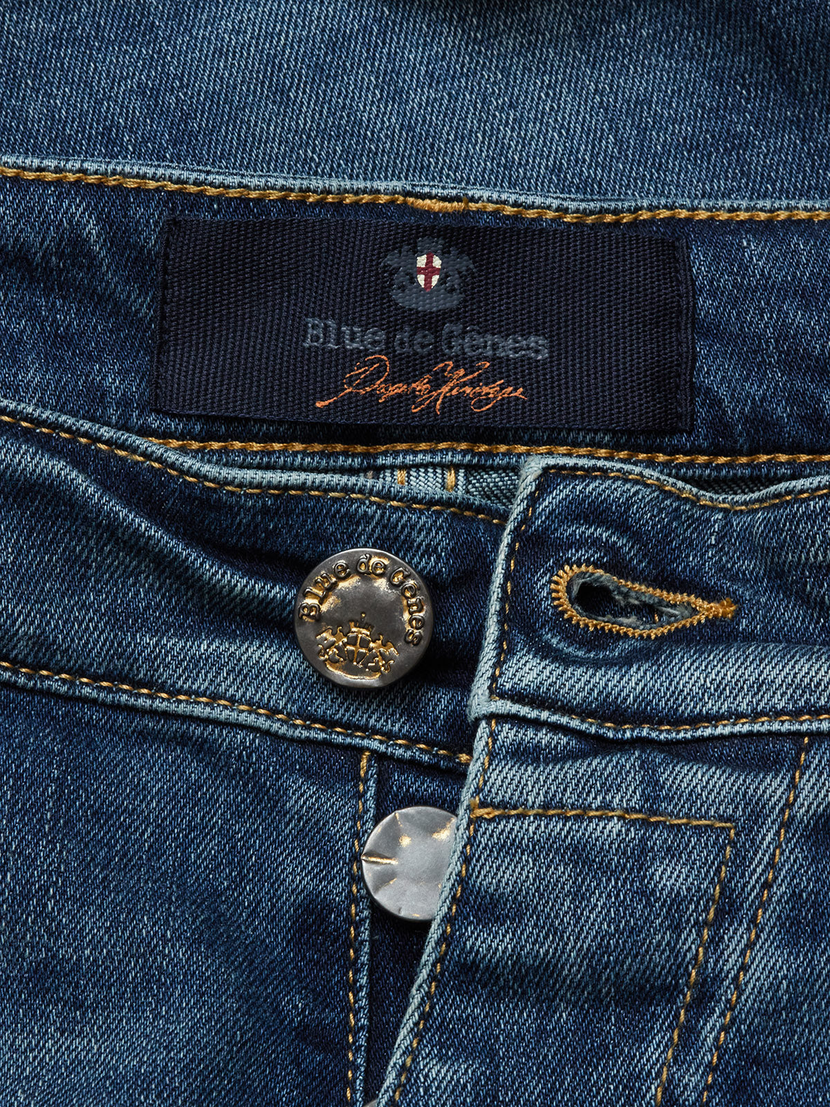 Blue de Gênes Recco Pala Used Jeans in Denim Wash