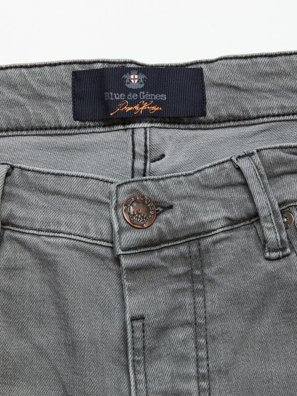 Blue de Gênes Vinci Black Grey Jeans