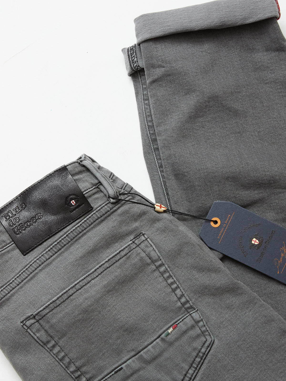 Blue de Gênes Vinci Black Grey Jeans