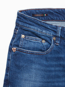 Blue de Gênes Vinci Night Jeans Mid Blue Denim