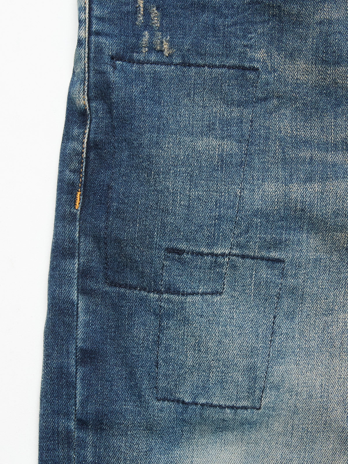 Blue de Gênes Vinci Patched Super Used Jeans