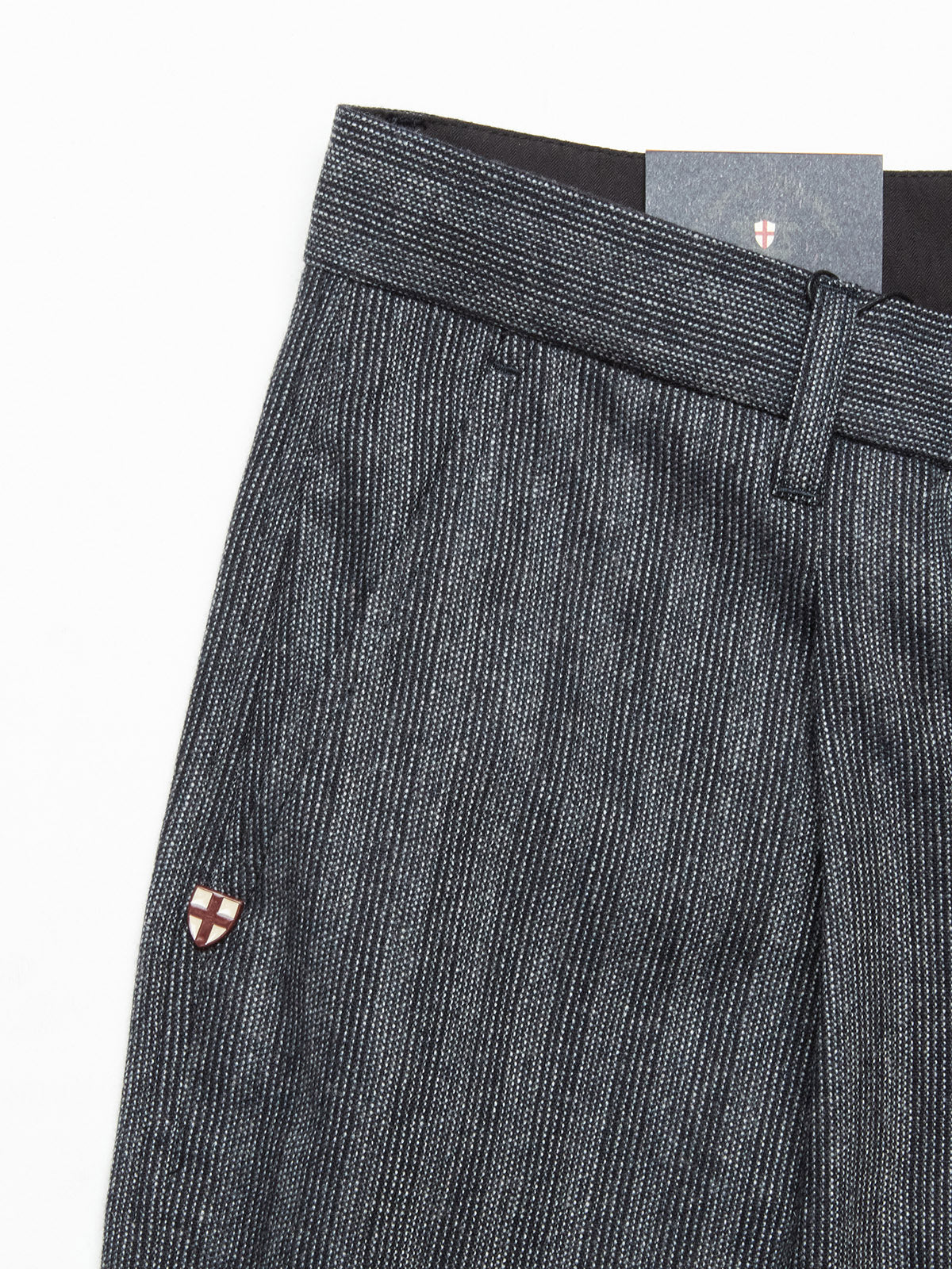 Blue de Gênes Panco Dori Chino in Grey stripe