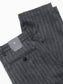 Blue de Gênes Panco Dori Chino in Grey stripe