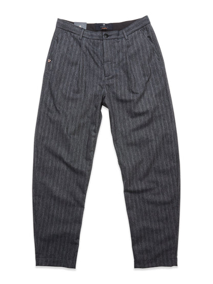 Blue de Gênes Panco Dori Chino in Grey stripe