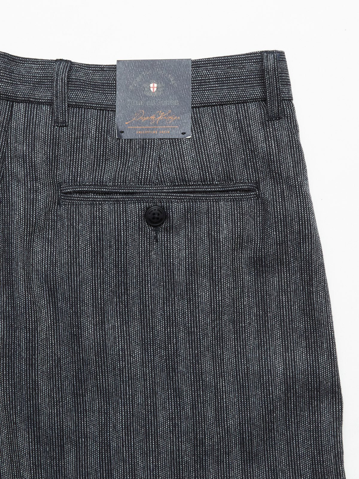 Blue de Gênes Panco Dori Chino in Grey stripe