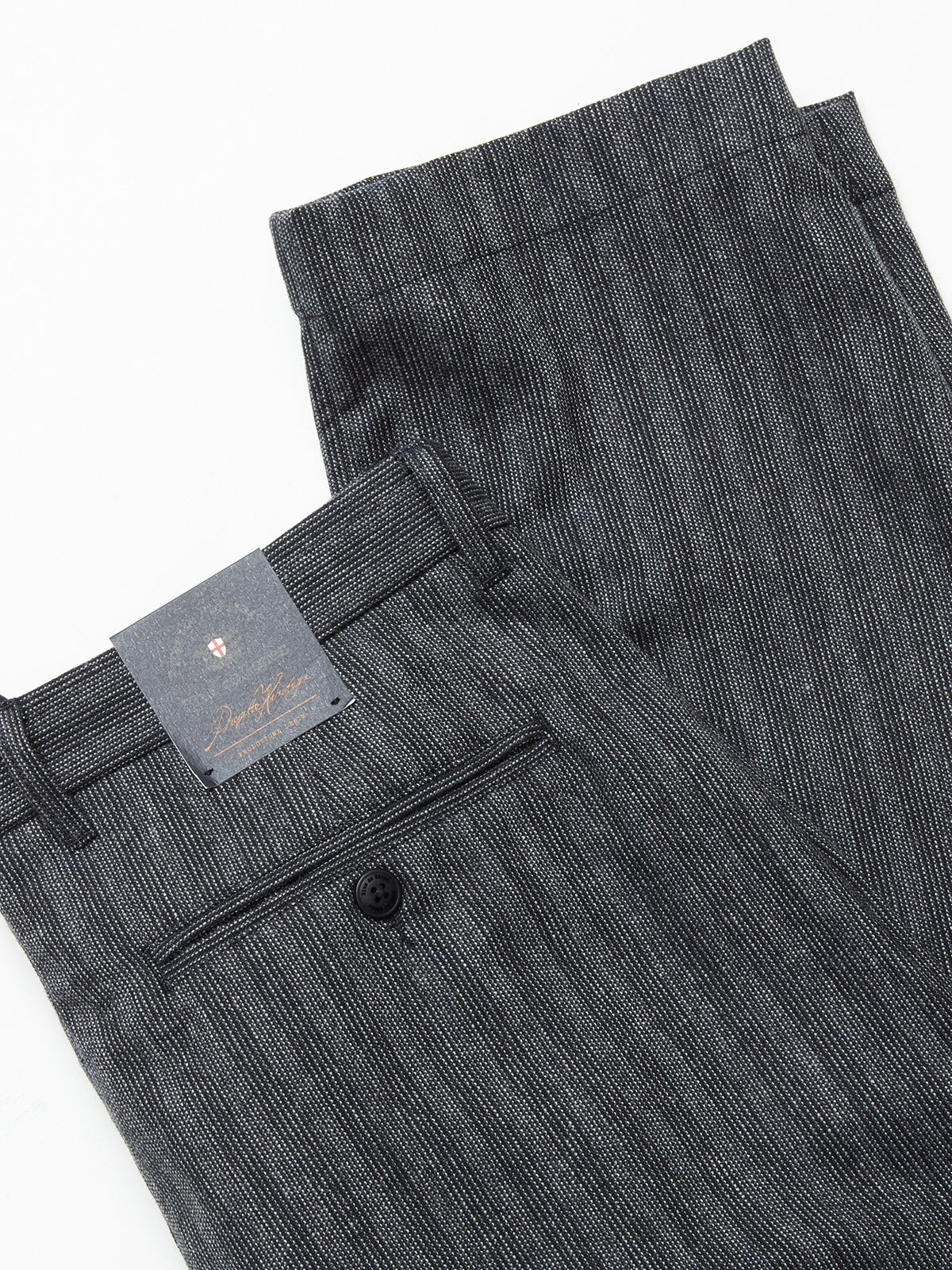 Blue de Gênes Panco Dori Chino in Grey stripe
