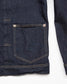 Blue De genes Cosimo Trucker Jacket in Dark Blue Denim