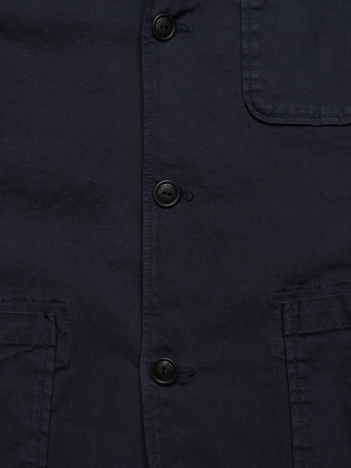 Blue de Gênes Gabbiano Dobby Blazer Dark Navy