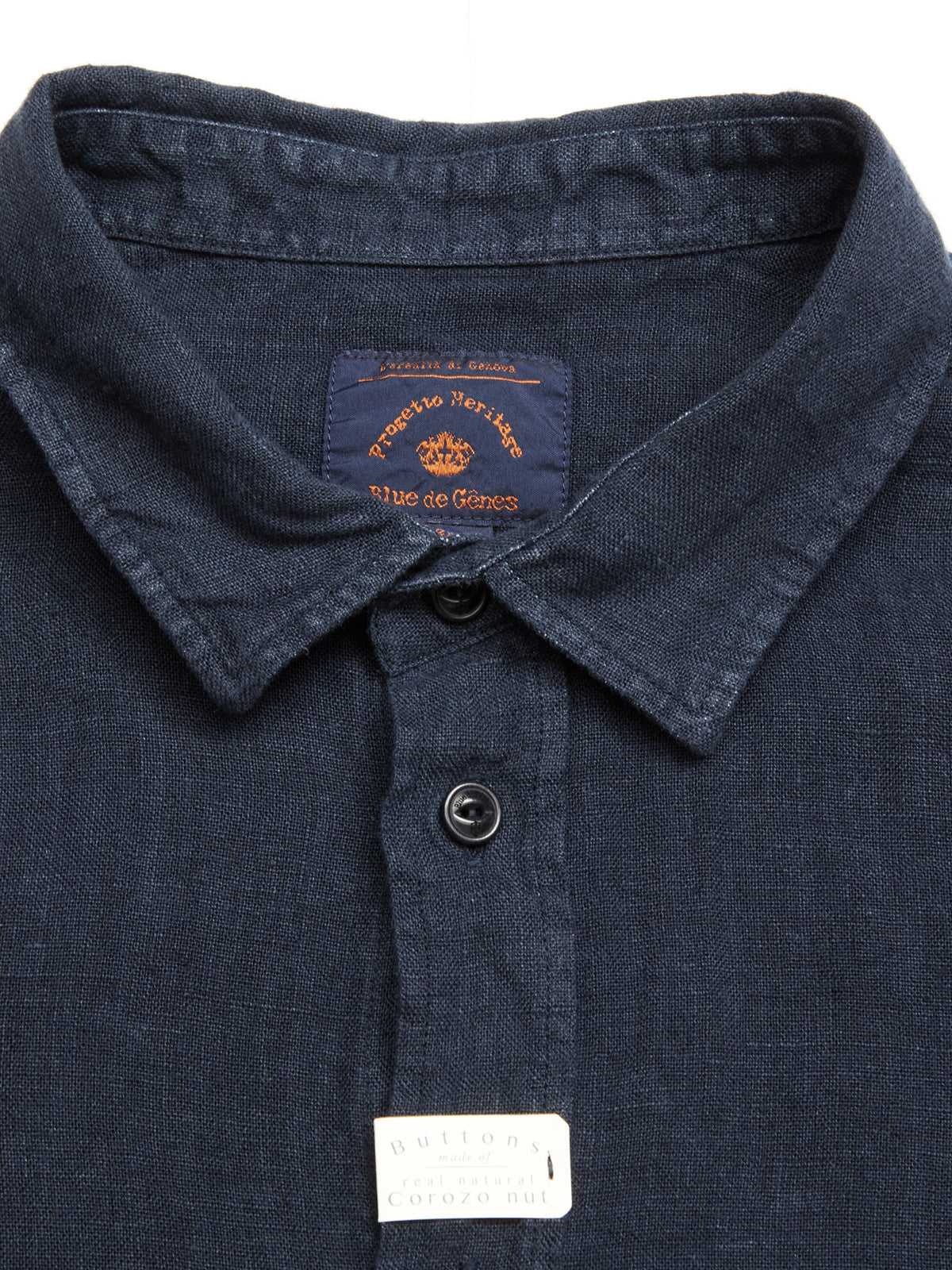 Blue de Gênes Enrico Beach Shirt Navy