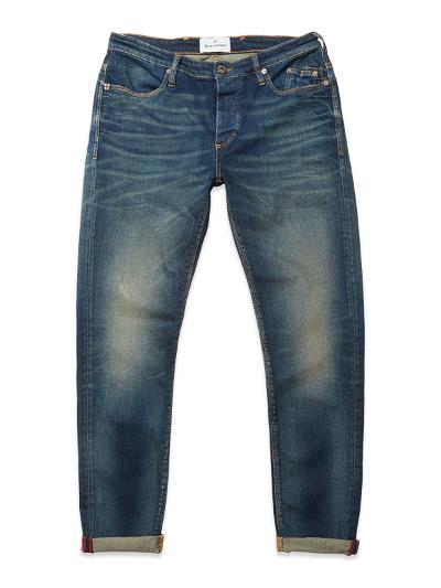 Blue de Gênes Repi Vintage dark Jeans in mid Blue Denim