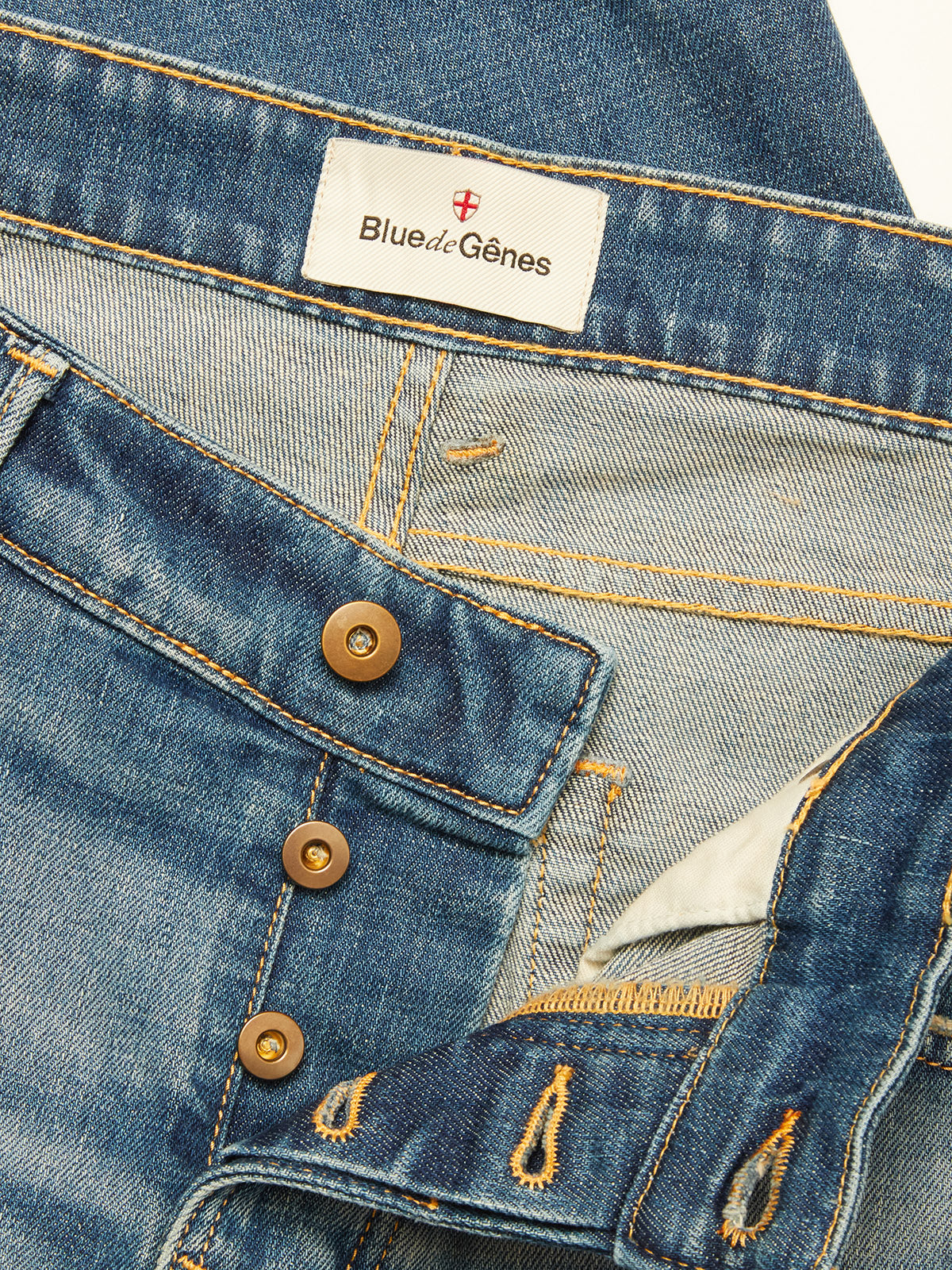 Blue De Genes Vinci Girisha Used wash Jeans