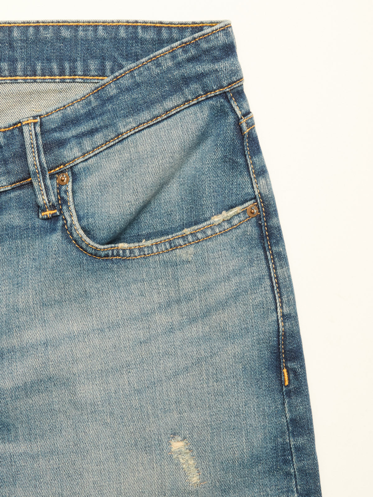 Blue De Genes Vinci Girisha Used wash Jeans
