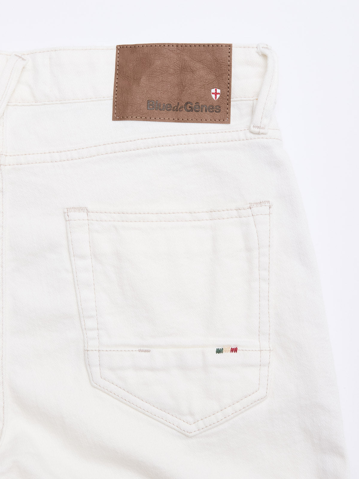 blue de genes BGvinci Bianco Jeans in Vintage Wash