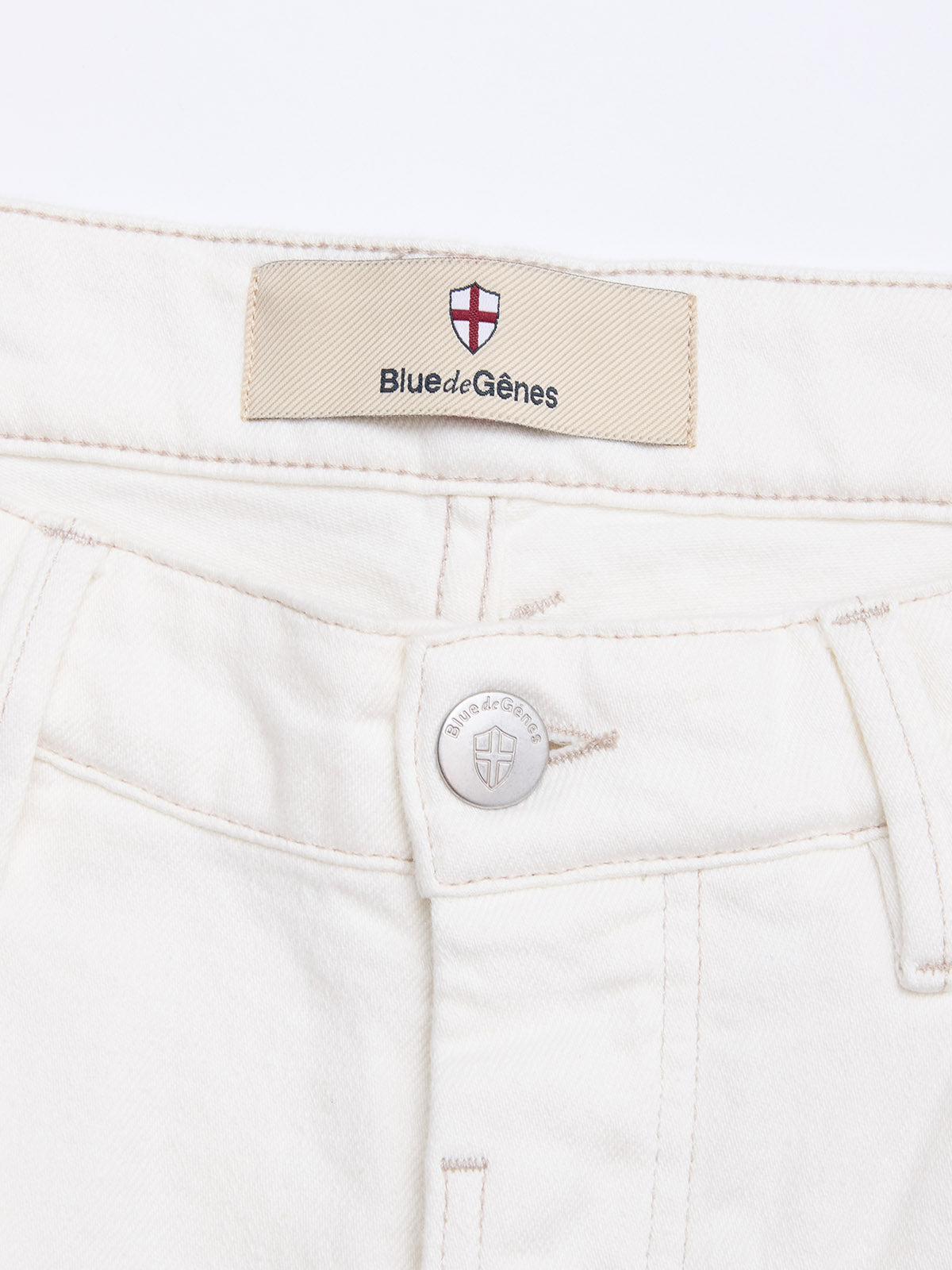 blue de genes BGvinci Bianco Jeans in Vintage Wash