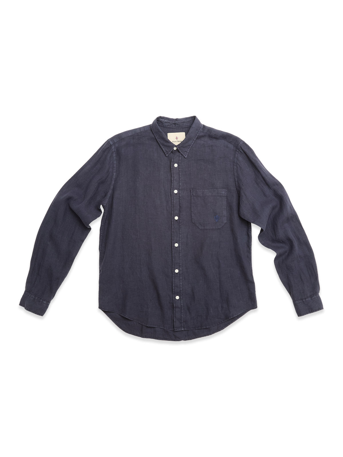 Blue de Gênes BGenric Hope Langarmhemd – Dark Navy – Ansicht 1