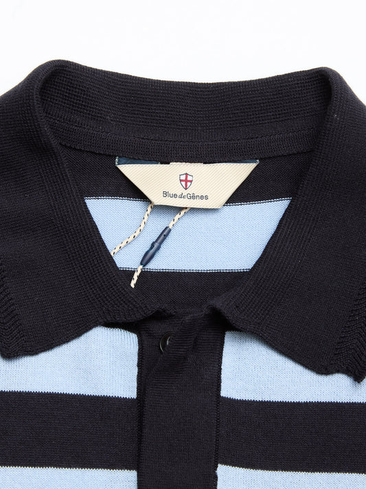 blue de genes BGwally Stripe Polo
